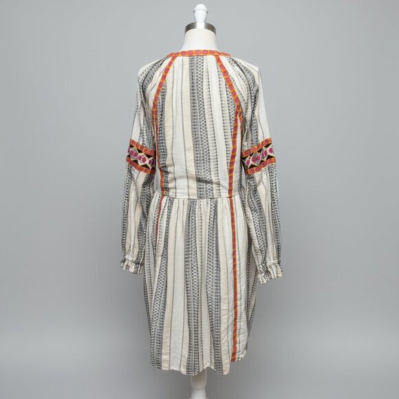 Anthropologie cream embroidered dress, size M - Picture 2 of 2